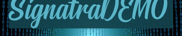 SignatraDEMO Font examples