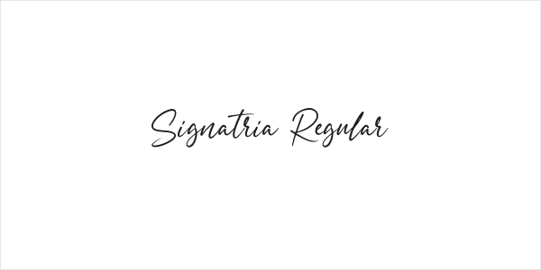 Signatria Regular Logo
