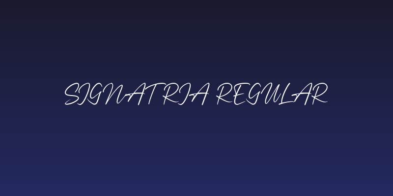 Signatria Regular Social Header