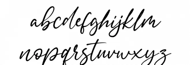 Signatria Regular 字体 小写