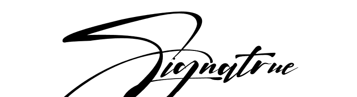 Signatrue Font