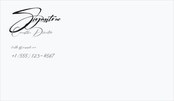Signatrue Business Card