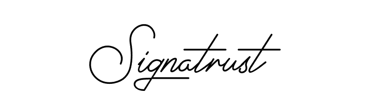 Signatrust  font caratteri gratis