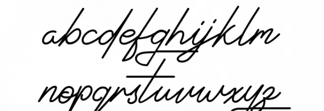 Signatrust フォント 小文字