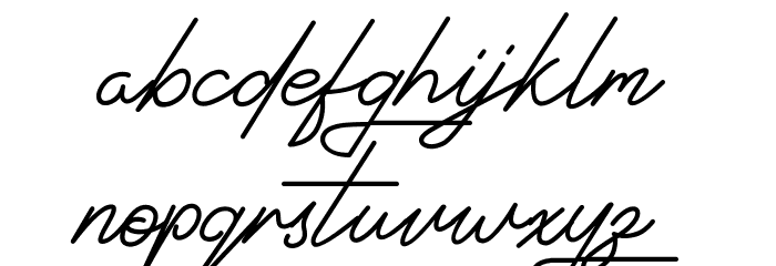 Signatrust Font LOWERCASE