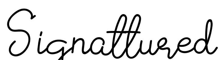 Signattured  नि: शुल्क फ़ॉन्ट्स डाउनलोड