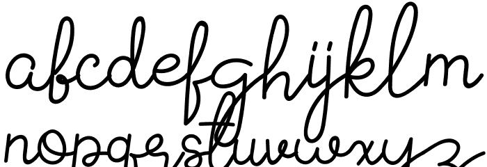 Signattured Font LOWERCASE