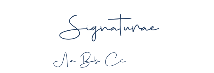 Signaturae Font Preview