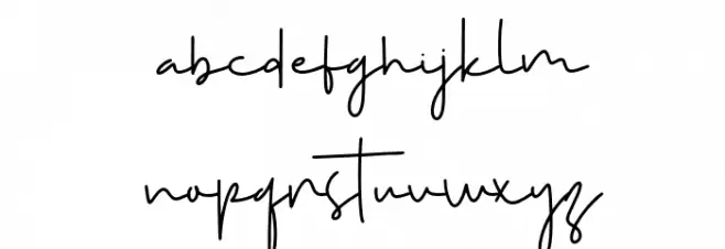 Signaturae Font Litere mici