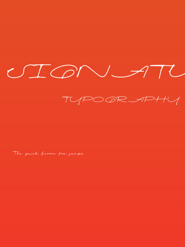 Signatural Demo Regular Poster