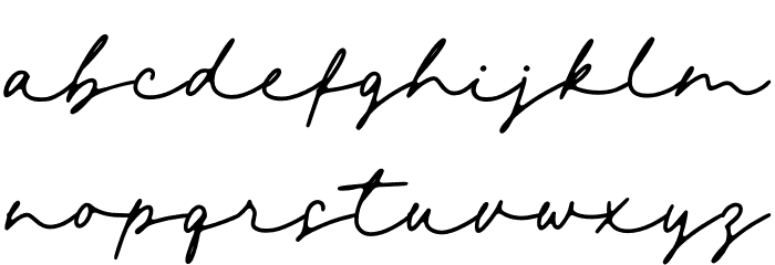 Signatural Demo Regular Font LOWERCASE
