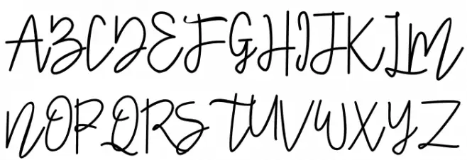 Signatural Шрифта ВЕРХНИЙ