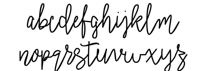 Signatural Font LOWERCASE