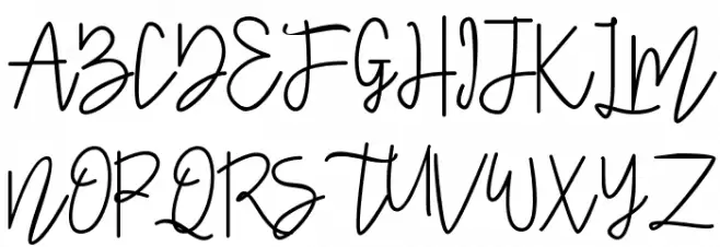 Signatural Шрифта ВЕРХНИЙ