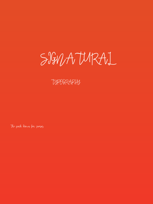 Signatural Poster