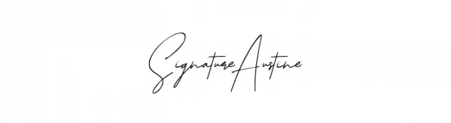 Signature Austine  Frei Schriftart Herunterladen