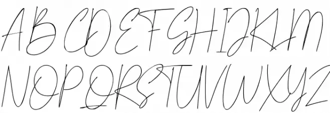 Signature Austine Шрифта ВЕРХНИЙ