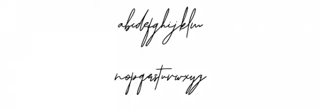 Signature Austine Caratteri MINUSCOLO