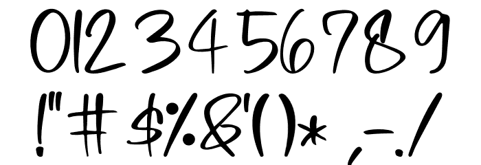 Signature Black Font OTHER CHARS