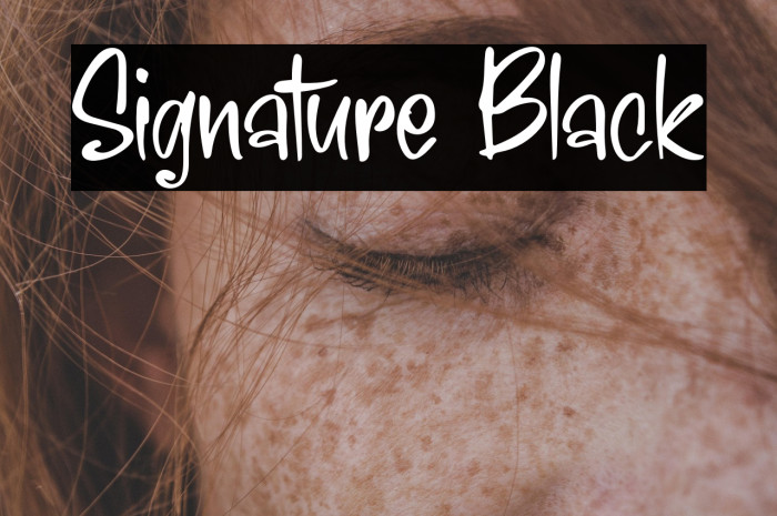 Signature Black Example 2