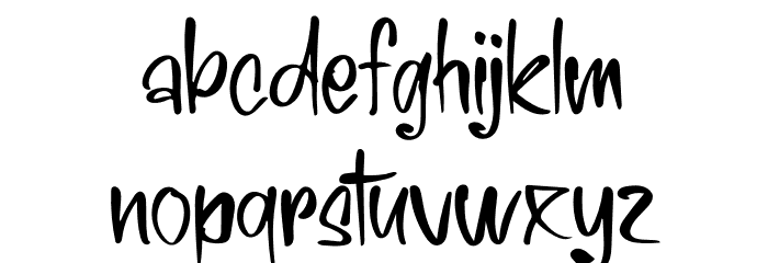 Signature Black Font LOWERCASE