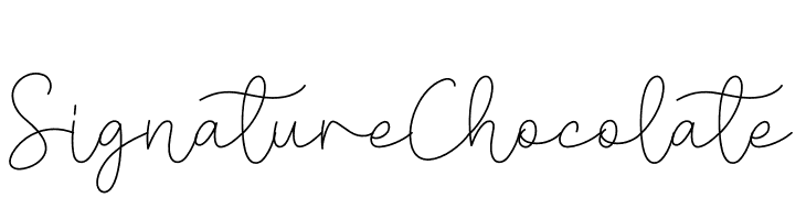 Signature Chocolate  Fuentes Gratis Descargar