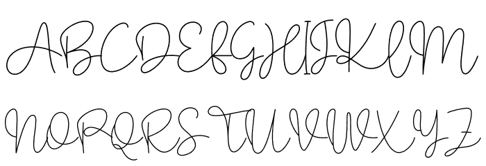 Signature Chocolate Font UPPERCASE