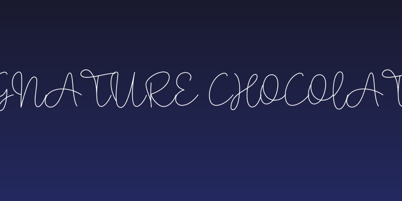 Signature Chocolate Social Header