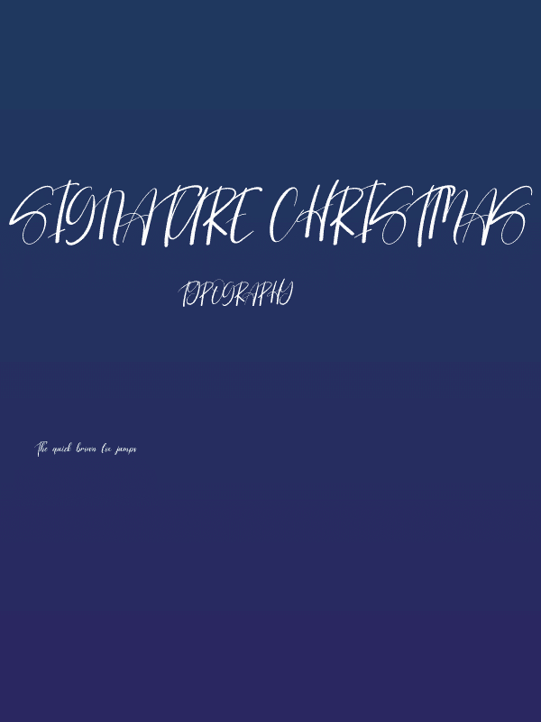 Signature Christmas Poster