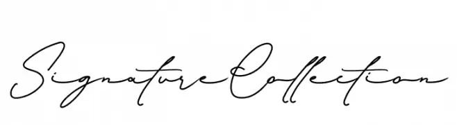 Signature Collection  les polices de caractères gratuit tlcharger