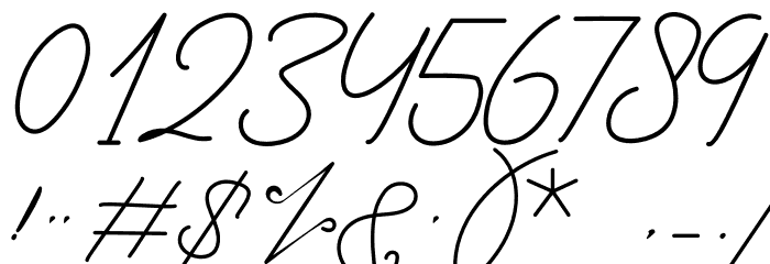 Signature Collection Font OTHER CHARS