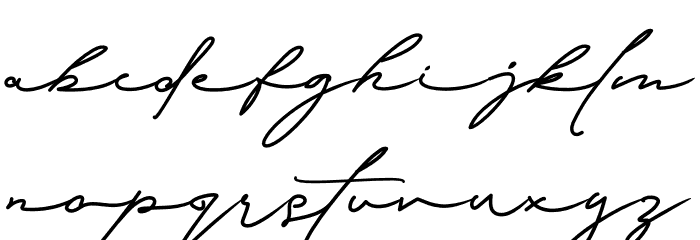 Signature Collection Font LOWERCASE