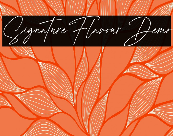 Signature Flavour Demo Example 1