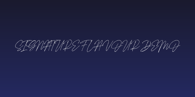 Signature Flavour Demo Social Header