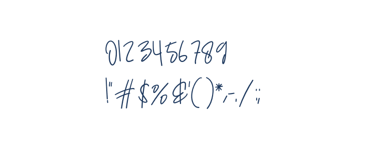 Signature In Card Other Characters
