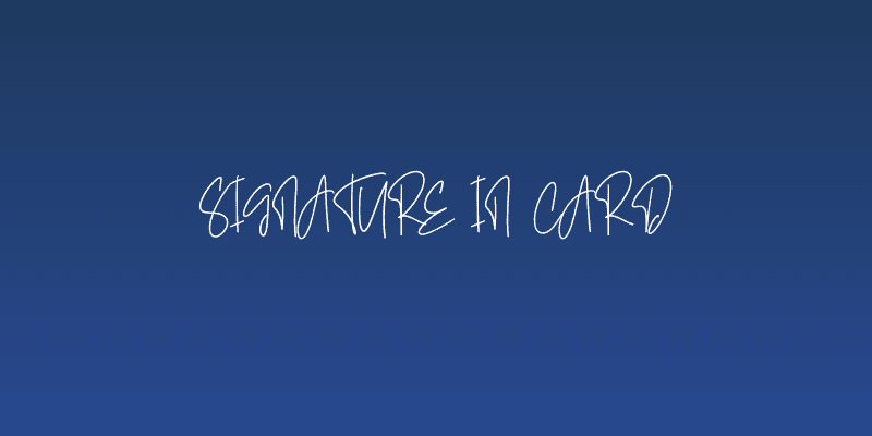 Signature In Card Social Header