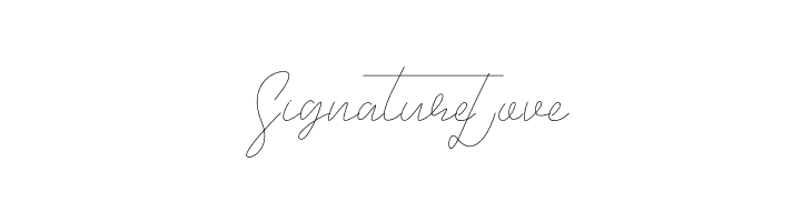 Signature Love 字体