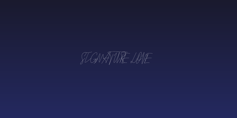 Signature Love Social Header