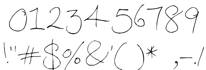 Signature Medium Font OTHER CHARS