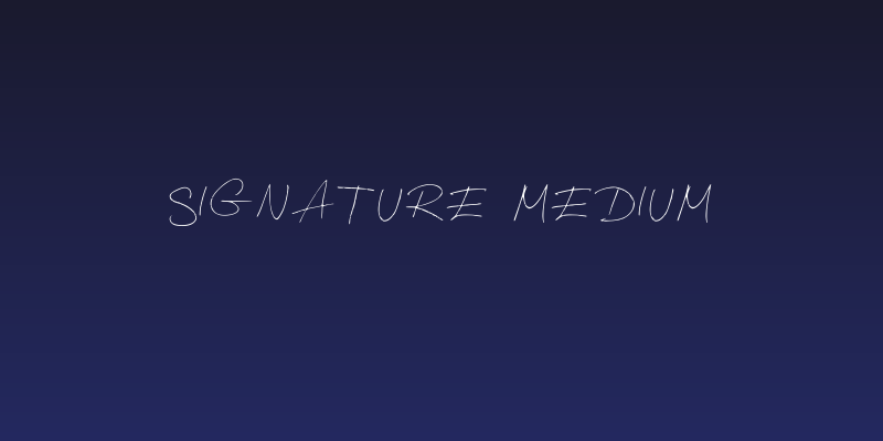 Signature Medium Social Header