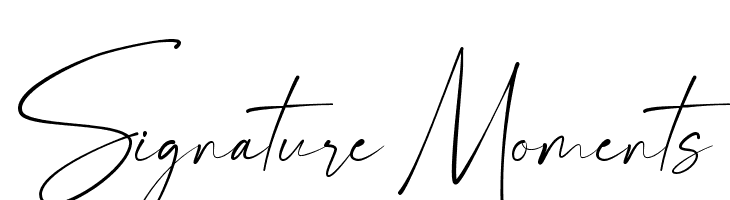 Signature Moments  لخطوط تنزيل