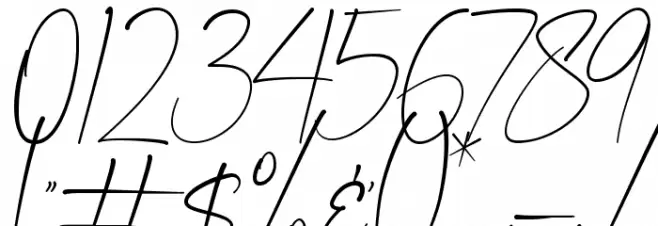 Signature Moments Font OTHER CHARS