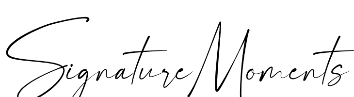 Signature Moments  नि: शुल्क फ़ॉन्ट्स डाउनलोड