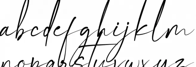 Signature Moments फ़ॉन्ट लोअरकेस