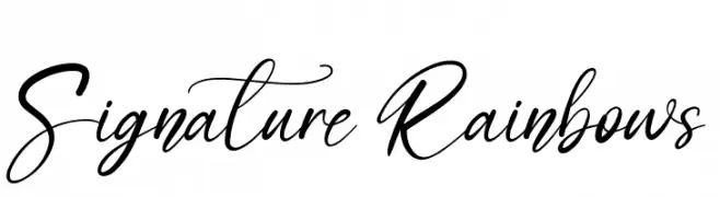 Signature Rainbows  font caratteri gratis