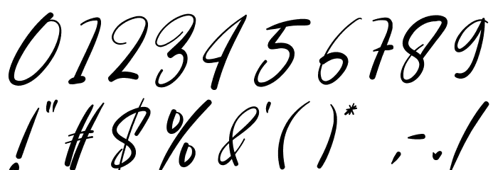Signature Rainbows Font OTHER CHARS