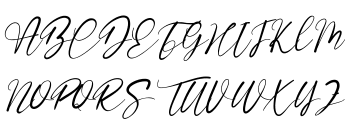 Signature Rainbows Font UPPERCASE