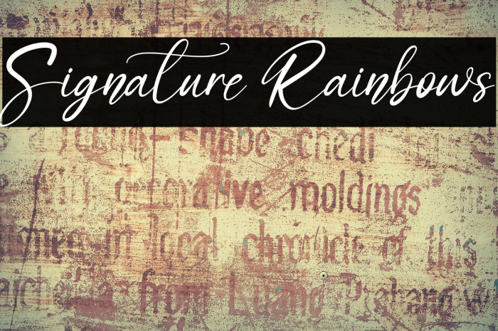 Signature Rainbows Example 2