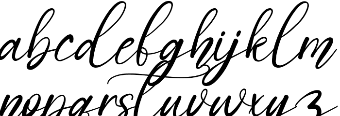 Signature Rainbows Font LOWERCASE