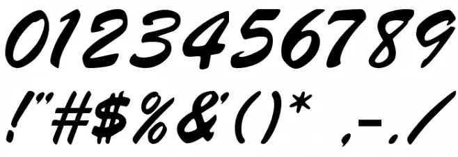 Signature Regular Font OTHER CHARS